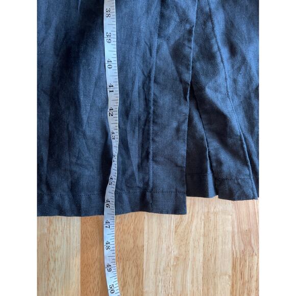 Quince 100% European Linen Button Front Dress in Black Women's XL - Picture 13 of 13